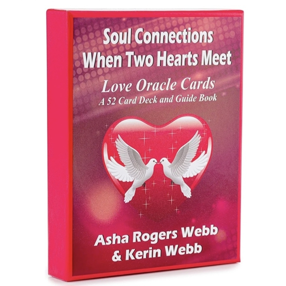 When Two Hearts Meet Love Oracle Cards - Red (No Offers)